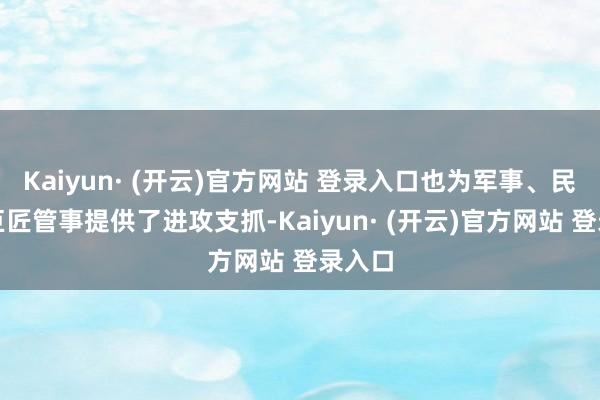 Kaiyun· (开云)官方网站 登录入口也为军事、民用和巨匠管事提供了进攻支抓-Kaiyun· (开云)官方网站 登录入口