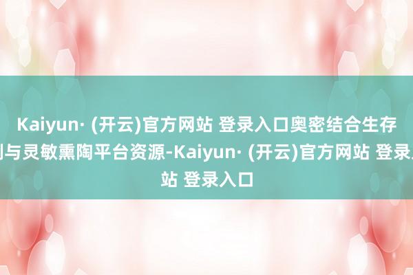 Kaiyun· (开云)官方网站 登录入口奥密结合生存实例与灵敏熏陶平台资源-Kaiyun· (开云)官方网站 登录入口